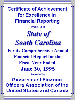 FY95 CAFR front cover