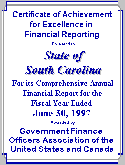 FY97 CAFR front cover