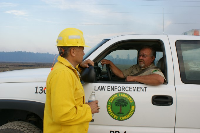 State Forester Gene Kodama with Harold Lawrimore